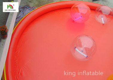 Red Large Inflatable Swimming Pools For Adults Outside Commercial Activity