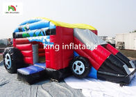 Car Style Inflatable Jumping Castle With Step For Boys Customized Size