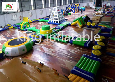 28*22m PVC Inflatable Water Equipment floating obstacle course For Adults