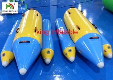 2 People Water Games Inflatable Fly Fishing Boats , PVC Inflatable Banana Boat