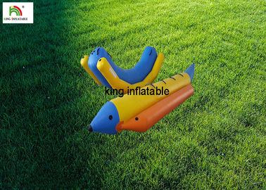 0.9mm PVC Tarpaulin Inflatable Banana Boat / Water Inflatable Banana Raft For Stream Fly Fishing