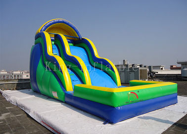 Toddler Inflatable Water Slide Customized 0.55mm PVC Tarpaulin Double Lanes