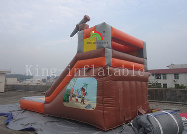 Outside Playground Inflatable Water Slide With Mini Pool For Summer CE UL