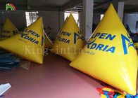 Yellow Color Water Sports Games 2*2*2 M Inflatable Floating Buoy