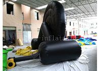 5 m * 4 m Air Black Inflatable Soccer Games For Player Training UL EN71