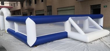 CE 14 x 7 m Inflatable Football Field Interactive Sports Games For Soccer Training