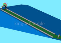 Green Single Lane 15 m Long Inflatable Water Slide For Adults Customized Size