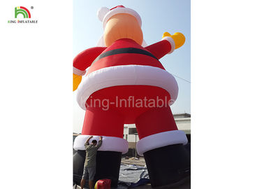 210D Nylon 10 m H Inflatable Santa Claus Advertising Christmas Decoration