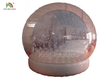 Clear People Inside Inflatable Snow Balls For Advertisement 210D Nylon Material