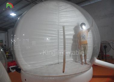 Clear People Inside Inflatable Snow Balls For Advertisement 210D Nylon Material