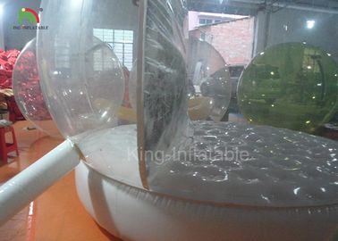 Clear People Inside Inflatable Snow Balls For Advertisement 210D Nylon Material