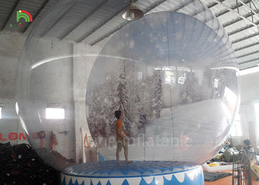 4 m Human Size Inflatable Advertising Snowballs / Blow Up Snow Globe