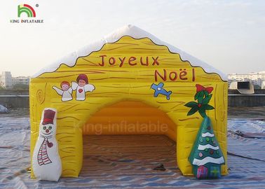 Customized Size Inflatable Advertising Products Christmas House Snowma Tent