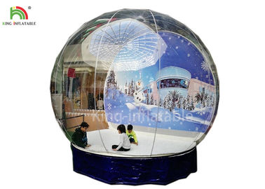 Human Size Inflatable Snow Ball Clear 0.8 mm PVC  Globe Photo Taking EN14960 For Take Photo /Advertising