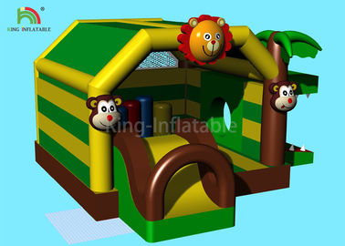 5.5 m Animal Forest Theme Inflatable Castle Bouncer Crocodile Jumping Bounce House