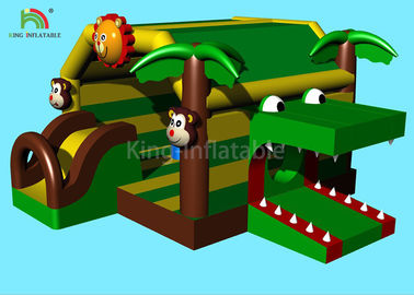 5.5 m Animal Forest Theme Inflatable Castle Bouncer Crocodile Jumping Bounce House