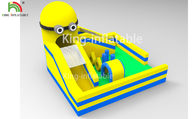 Yellow Minions Indoor Bouncy Inflatable Jumping Castle Obstacle Dry Slide OEM
