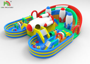 Child Inflatable Park Spacecraft Theme Park For Commercial Amusement Party Rental