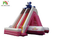 Customized Size Pink PVC Tarpaulin Inflatable Water Slide Outdoor Amusement Park For Kids