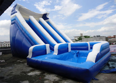 Customize Inflatable Water Slide / Kids Amusement Park 0.55 mm PVC Tarpaulin