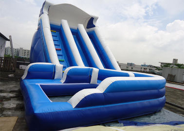 Customize Inflatable Water Slide / Kids Amusement Park 0.55 mm PVC Tarpaulin