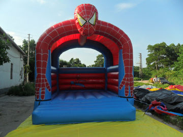 Spider Man Commercial Bounce Houses fire retardant , Customized