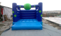 Ocean Blue Commercial Bounce Houses Jumping With PVC Tarpaulin