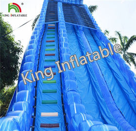 Tarpaulin Height 10m Inflatable Water Slide With Pool For Kids Adults