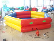 PVC Tarpaulin Circular Swimming Pool / Inflatable Swimming Pools Double Tube 1.3m Height