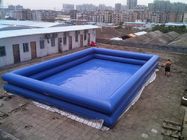 0.9mm PVC Tarpaulin Swimming Pool / Inflatable Swimming Pools Double Tube 1.3m Height