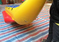Single Row Inflatable Fly Fishing Boats / Banana Boat For 4 Persons 0.9 mm PVC Tarpaulin 