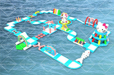 Floating Cat Theme Bespoke Design Inflatable Water Games Park