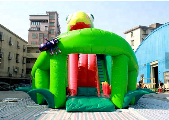 Kids EN 14960 CE Dinosaur Inflatable Slide Jumping Castle