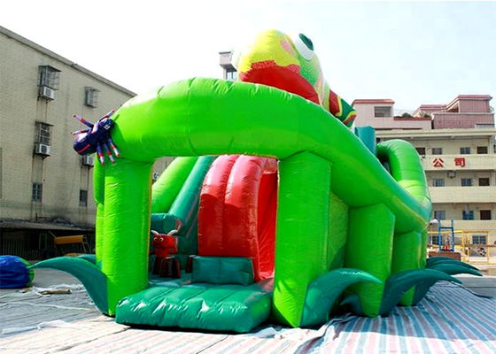 Kids EN 14960 CE Dinosaur Inflatable Slide Jumping Castle