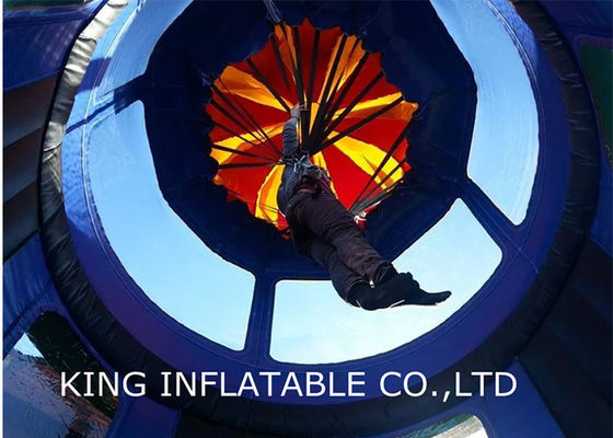 Commercial Rocket Parachute 0.55mm Inflatable Jumping Castle