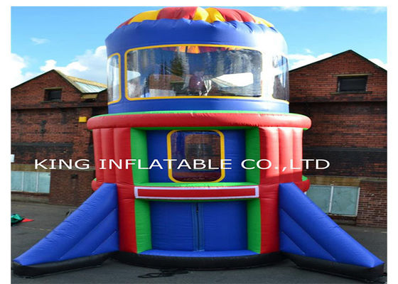 Commercial Rocket Parachute 0.55mm Inflatable Jumping Castle