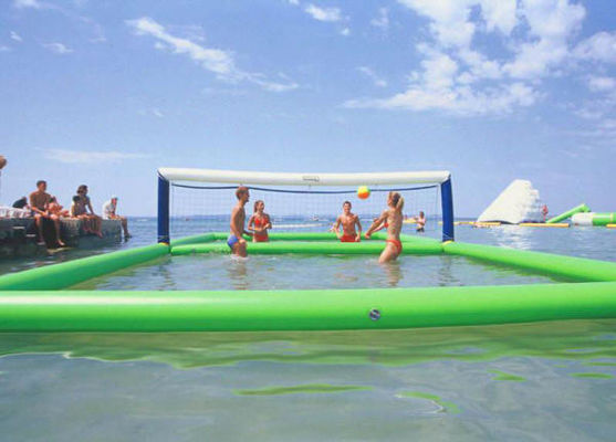 PVC Water Park Airtight Inflatable Volleyball Court Floating For Kids Adults