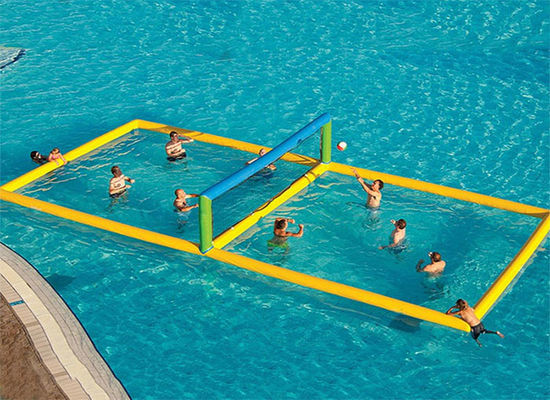 PVC Water Park Airtight Inflatable Volleyball Court Floating For Kids Adults