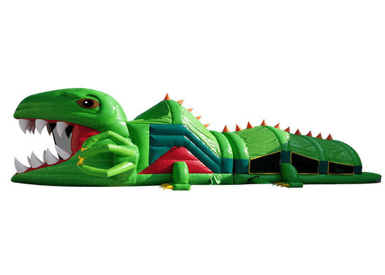 Animal Theme Crocodile Tarpaulin 0.55MM Inflatable Obstacle Course