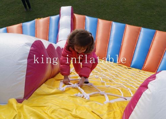 Colorful Quadruple Stitching Inflatable Outdoor Water Slide For Kids Adults