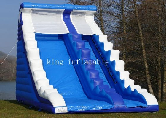 Kids Adults PVC Tarpaulin 0.55mm Inflatable Water Slide With Custmized Size