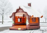 Winter World Theme 0.55mm Commercial Inflatable Jumping Castle