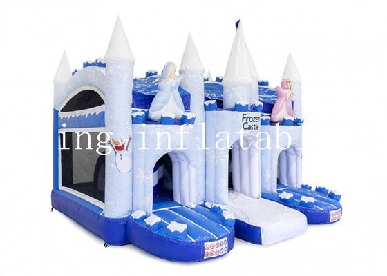 Kids Commercial Inflatable Frozen Bouncer Combo With Slide