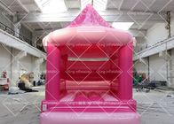 Outdoor White 4x3.5m Carousel  Inflatable Bouncy Castle For Wedding Use
