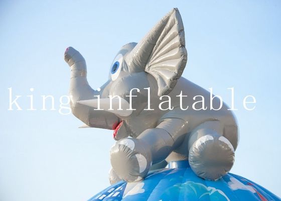 0.55MM PVC Tarpaulin Circus Elephant Inflatable Jumping Castles