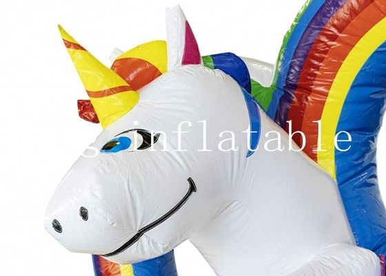 EN71 Magic Unicorn Inflatable Combo Bounce House With Slide