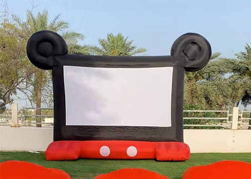 0.45 mm PVC Commercial Rental Outdoor Inflatable Film Screen For Family Enjoyment