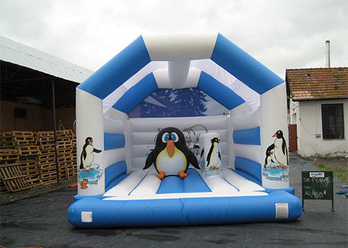 5m*4m Penguin Theme Inflatable Bounce Houses For Children