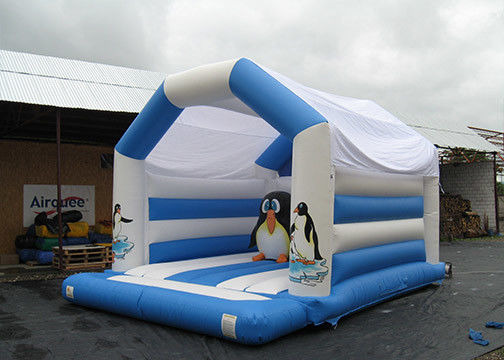 5m*4m Penguin Theme Inflatable Bounce Houses For Children