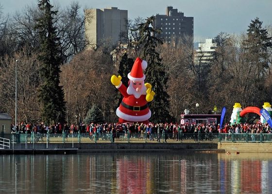 Large Commercial Santa Claus Inflatable Advertising Products For Promotion 10 m